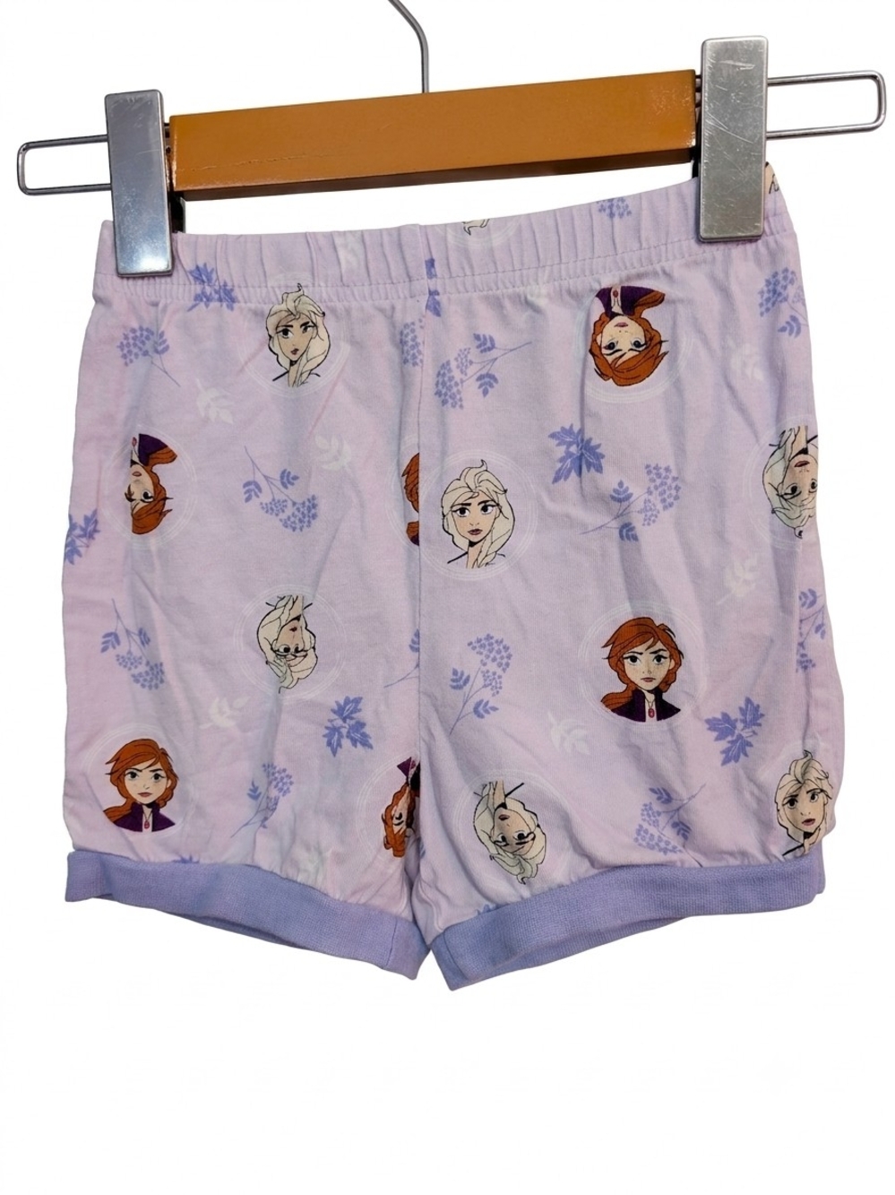 Disney Lavender Anna & Elsa Printed Shorts